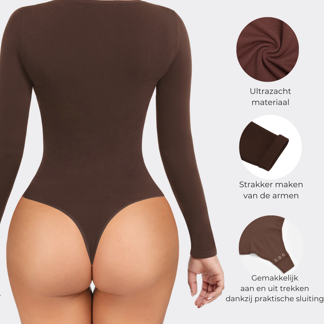 Lydia Long Sleeve Bodysuit Shapewear Seamless
