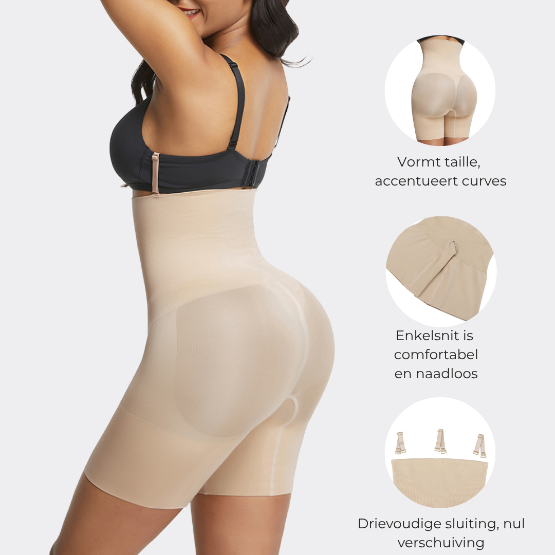 Alessia Three Buckles Butt Lift - Waist Shaper Seamless