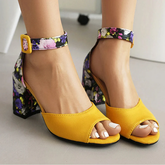 Fioretta - Square Heel Sandals